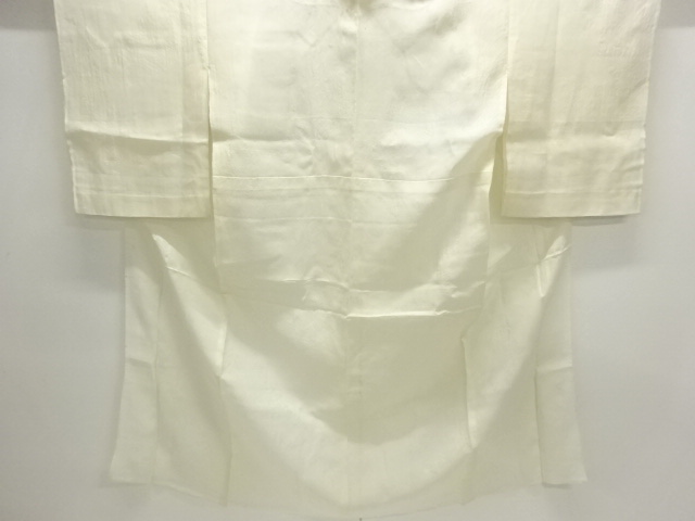 アンティーク　本麻透かし織　葉模様長襦袢